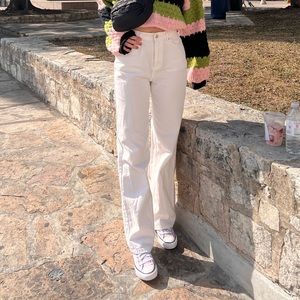 White straight leg Jeans. I wore them once.